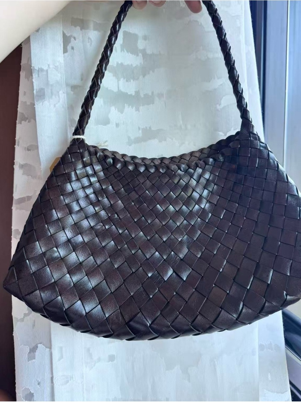 Dragon diffusion Rosanna Shoulder Bag in Dark Brown - Picture 3 of 9